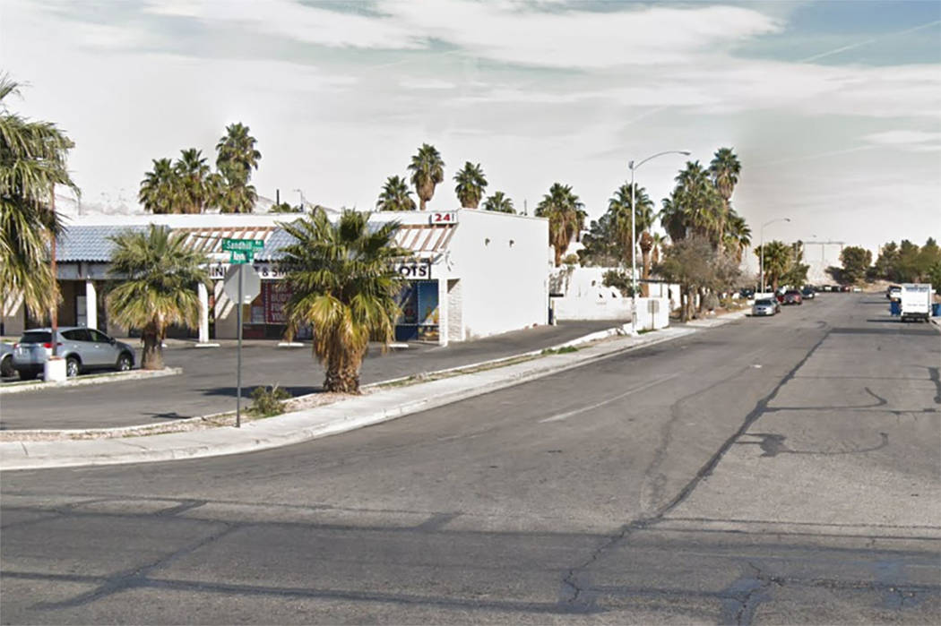 Intersección de Raymert y Sandhill en Las Vegas (Google maps)