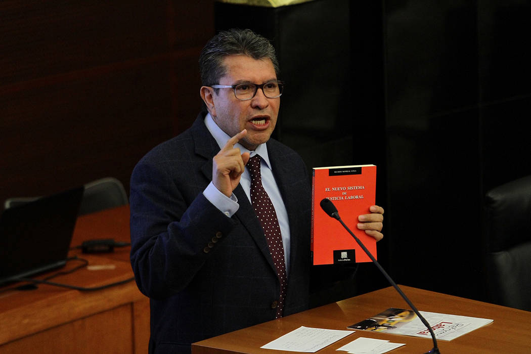 México, 23 Jul 2019 (Notimex-Guillermo Granados).- El Senador Ricardo Monreal Ávila, durante ...