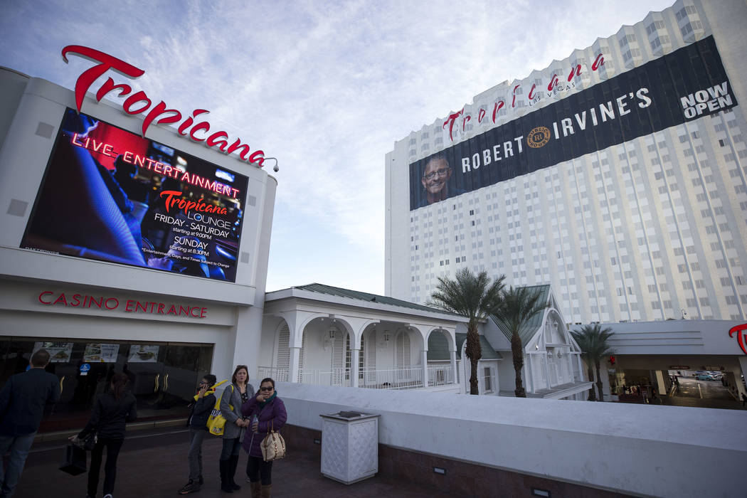 El hotel-casino Tropicana en el Strip de Las Vegas, lunes 18 de diciembre de 2017. Richard Bria ...