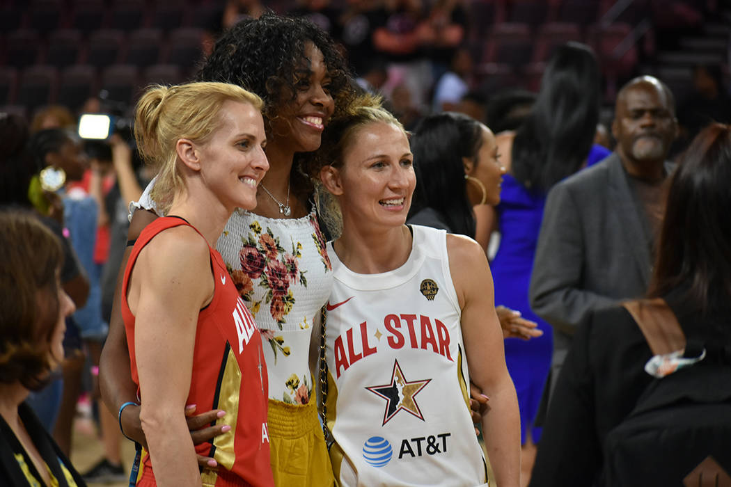 El Juego de Estrellas de la WNBA se desarrolló en un ambiente amigable. Sábado 27 de julio en ...