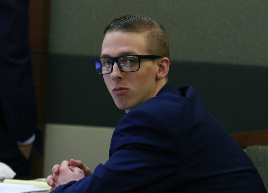 Kody Harlan, de 17 años, aparece en la sala del tribunal en el Centro de Justicia Regional el ...