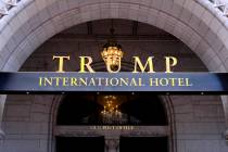 La entrada norte del Trump International Hotel en Washington, D.C., 11 de marzo de 2019. (Mark ...