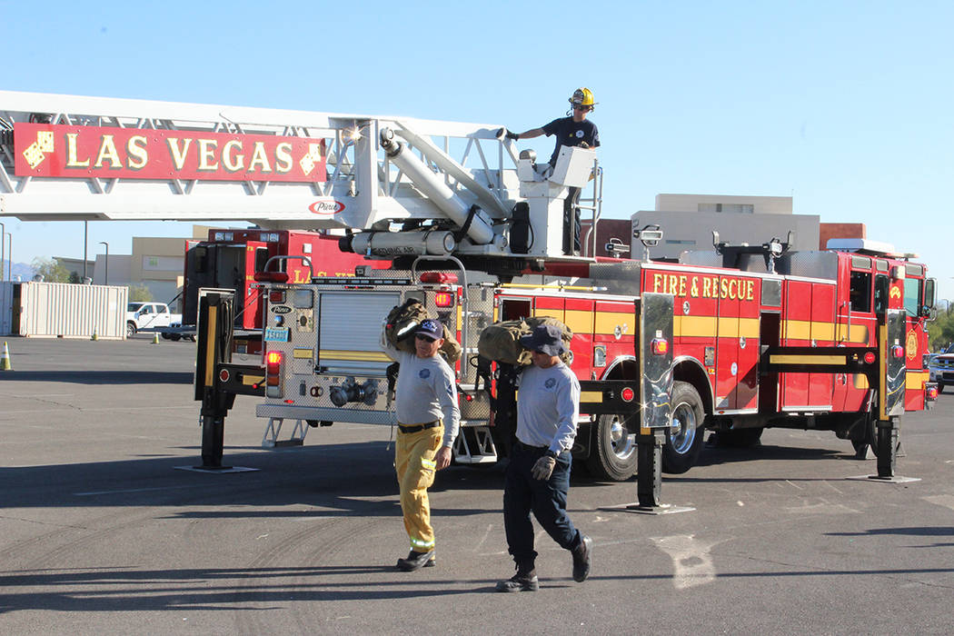 La estación 6 tiene un pequeño museo sobre la historia de los bomberos en Las Vegas. Sábado ...