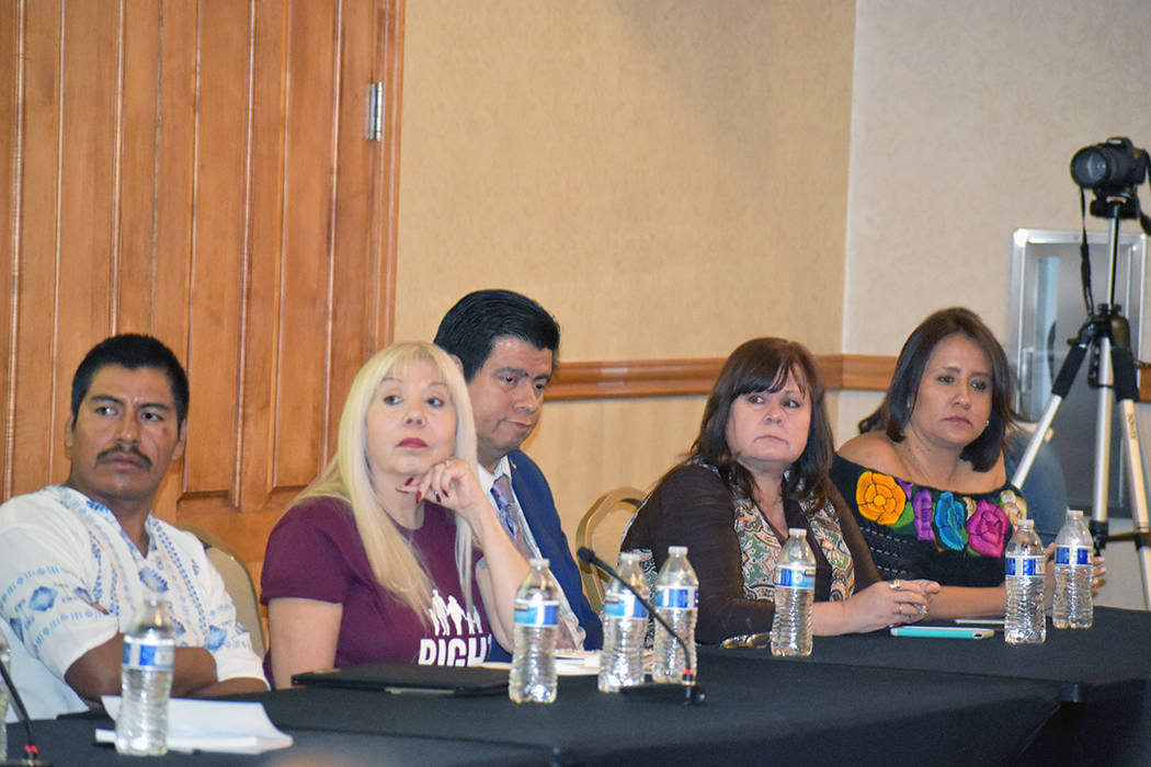 Panelistas del 11avo foro de Morena. Viernes 11 de octubre de 2019 en el Blasco Event Center, d ...