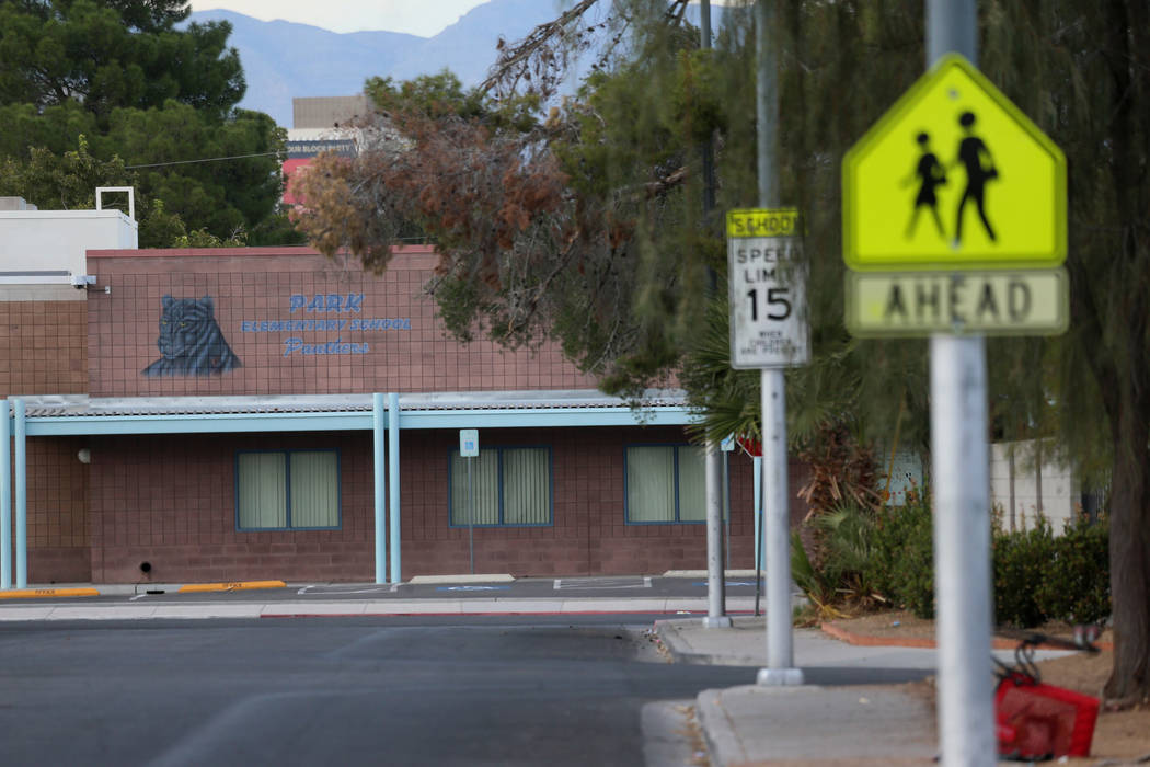 Park Elementary School en Las Vegas, la escuela a la que asistió Karla Rodríguez antes de des ...
