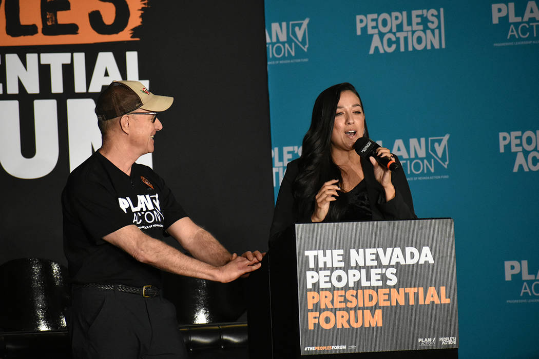 The People’s Presidential Forum fue organizado en Las Vegas por People’s Action y Progressi ...