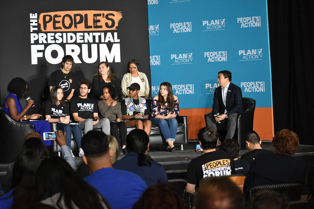 The People’s Presidential Forum fue organizado en Las Vegas por People’s Action y Progressi ...