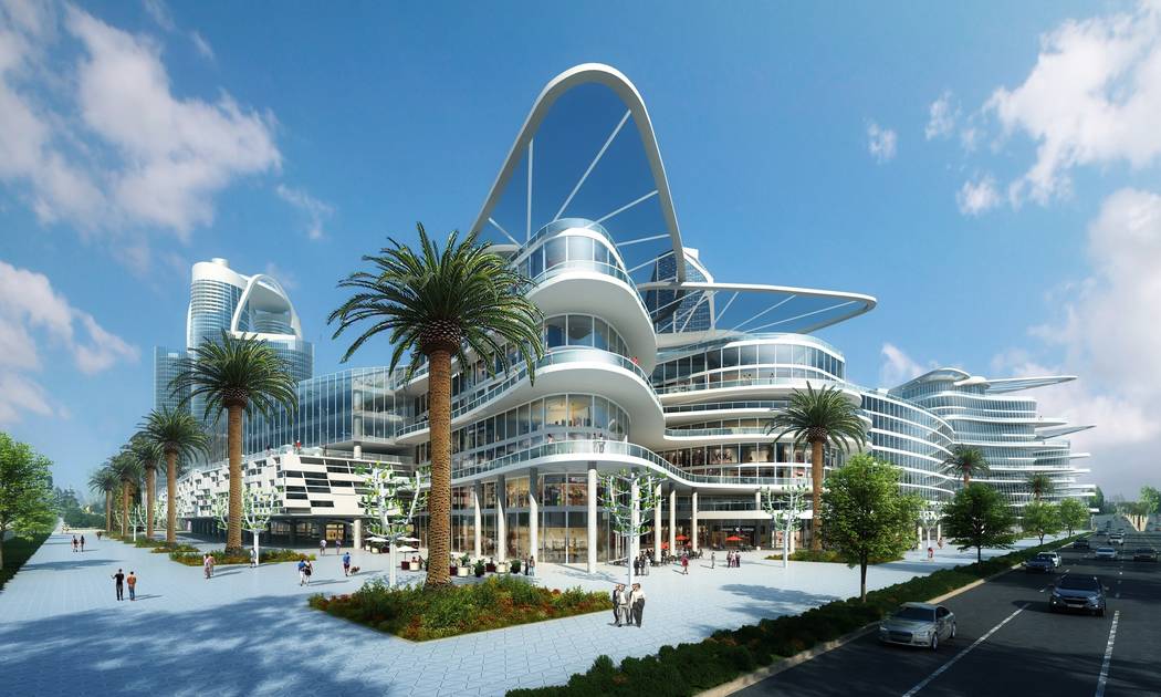 Una representación de Bleutech Park Las Vegas, una "ciudad de infraestructura digital" propues ...