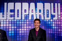El campeón de “Jeopardy!”, James Holzhauer, se presenta durante la Global Gaming Expo 2019 ...