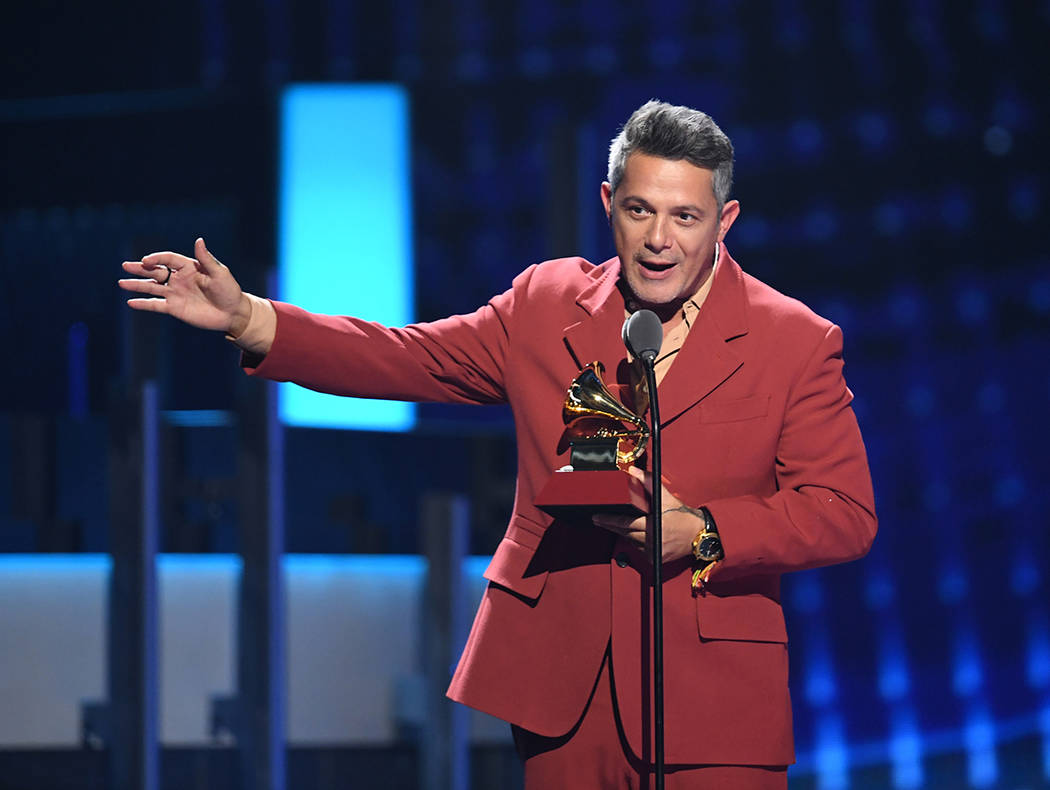 Alejandro Sanz fue uno de los talentos premiados. Jueves 14 de noviembre de 2019 en MGM Grand G ...