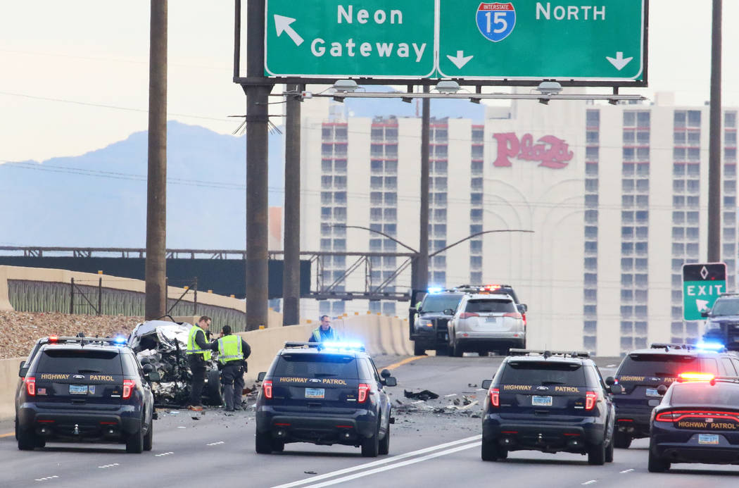 La Patrulla de Carreteras de Nevada está investigando después de que un conductor en sentido ...