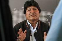 ARCHIVO. México, 30 Nov 2019 (Notimex-Javier Lira).- El expresidente Evo Morales sostiene que ...