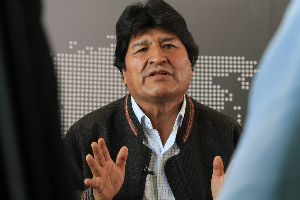 ARCHIVO. México, 30 Nov 2019 (Notimex-Javier Lira).- El expresidente Evo Morales sostiene que ...