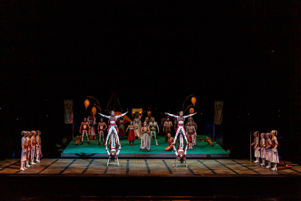Icarian Games es un nuevo acto incluído en el espectáculo “KÀ by Cirque du Soleil”. Foto ...