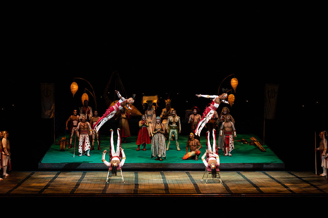 Icarian Games es un nuevo acto incluído en el espectáculo “KÀ by Cirque du Soleil”. Foto ...