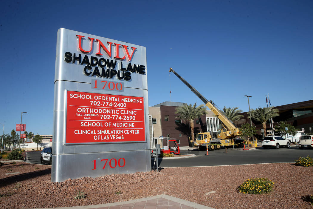 El campus de la UNLV en Shadow Lane en Las Vegas el martes, 29 de octubre de 2019. La Facultad ...