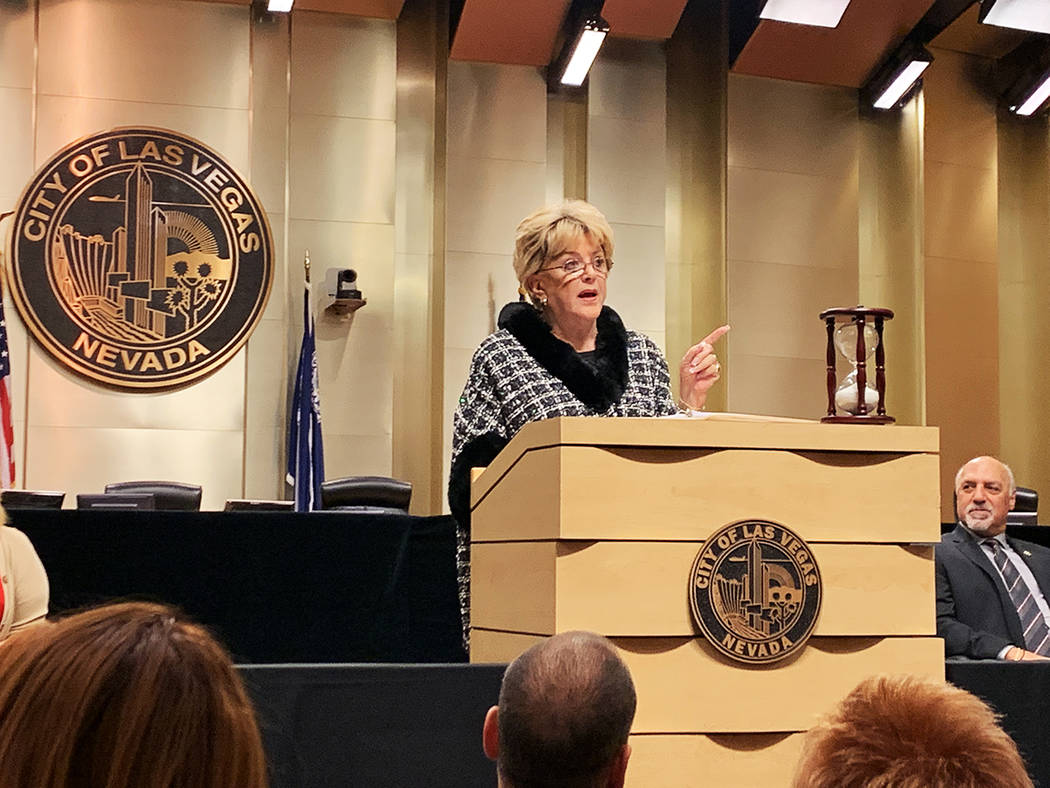 La alcaldesa de Las Vegas, Carolyn Goodman, informó que ha recibido 25 nuevos proyectos para e ...