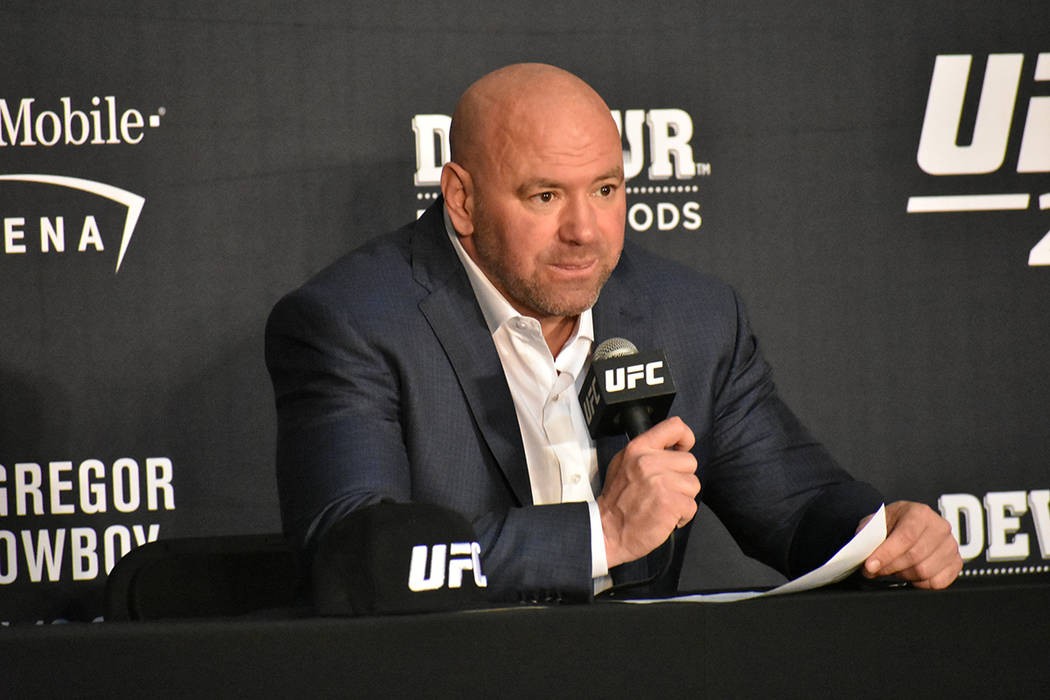 El presidente de UFC, Dana White, informó sobre la cifra de asistentes al UFC 246. Sábado 18 ...