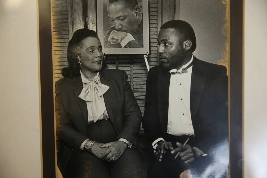 La viuda del asesinado líder de los derechos civiles Dr. Martin Luther King Junior, Coretta Sc ...