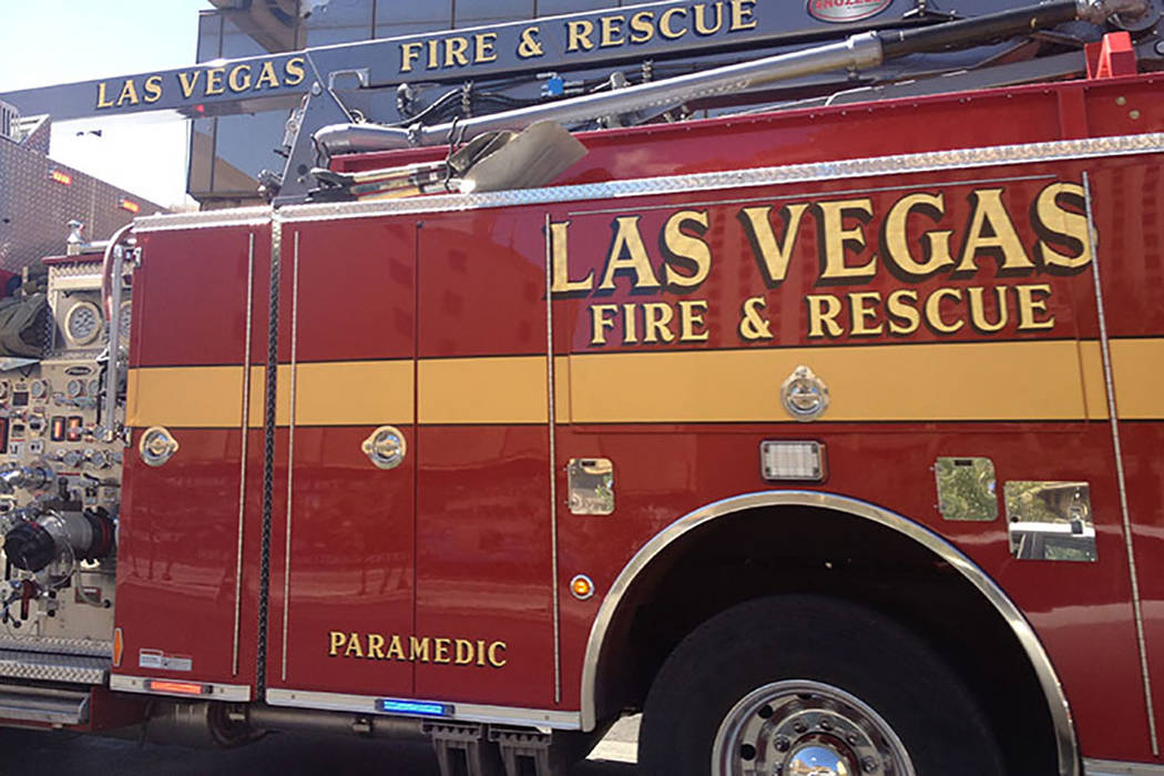 Departamento de Bomberos de Las Vegas. (Las Vegas Review-Journal)