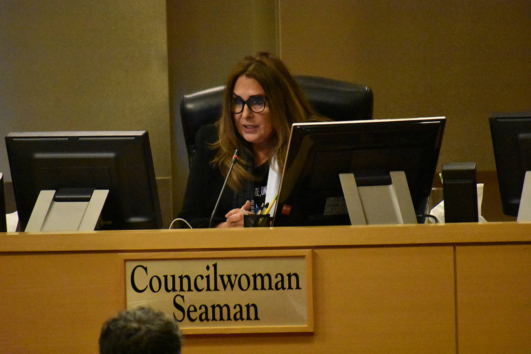 La concejal del Distrito 2 de Las Vegas, Victoria Seaman, aclaró que si intención no es mante ...