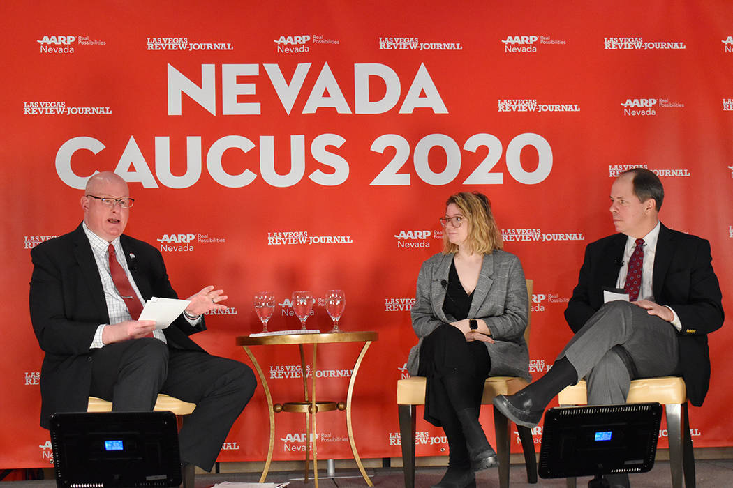 AARP Nevada, en asociación con Las Vegas Review-Journal, invitaron a electores a una sesión i ...
