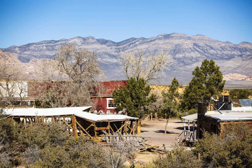 Vistas del área del viejo pueblo en el antiguo Rancho Bonnie Springs en las afueras de Las Veg ...