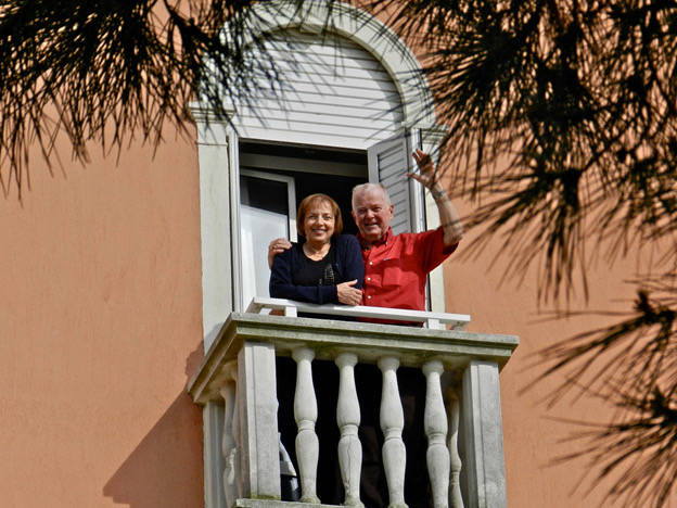 Paulette y Joseph Schaeffer en Venecia, Italia. 2012. (Fotografía por Joseph Schaeffer)