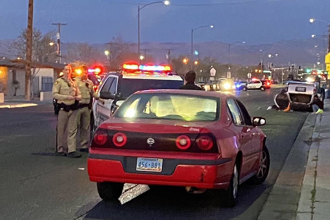 Nadie resultó gravemente herido el miércoles, 19 de febrero de 2020, cuando un vehículo se v ...