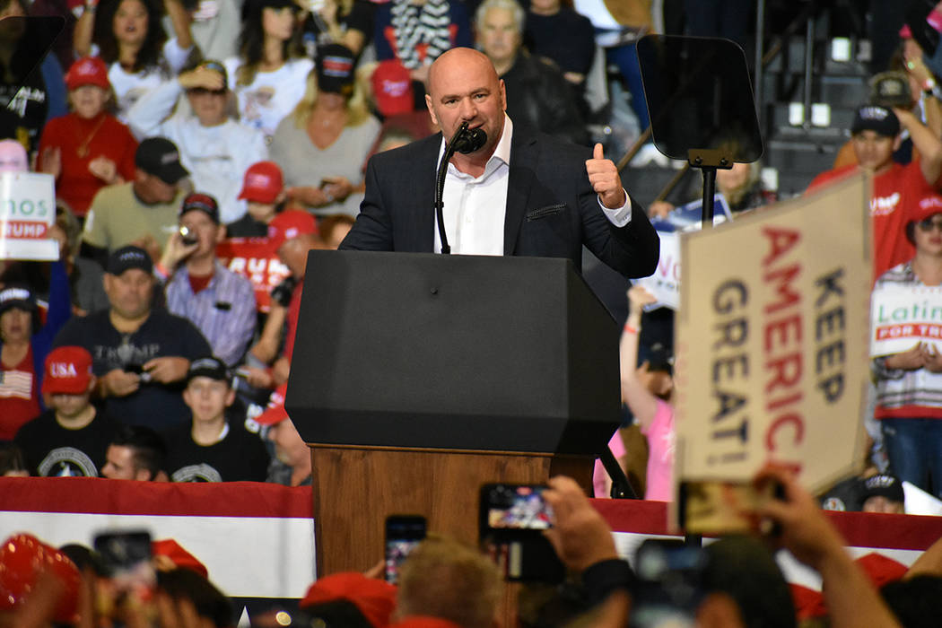 Distintas personalidades locales acudieron en apoyo al presidente Trump. Viernes 21 de febrero ...