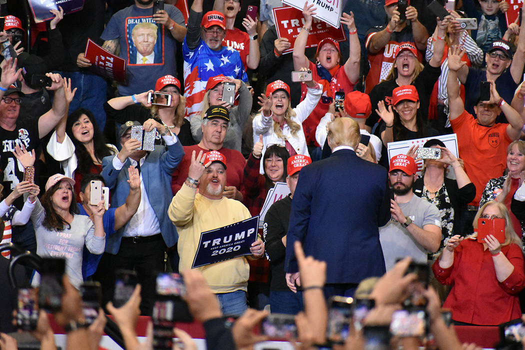 El presidente Donald J. Trump encabezó el mitin de campaña “Keep America Great”. Viernes ...