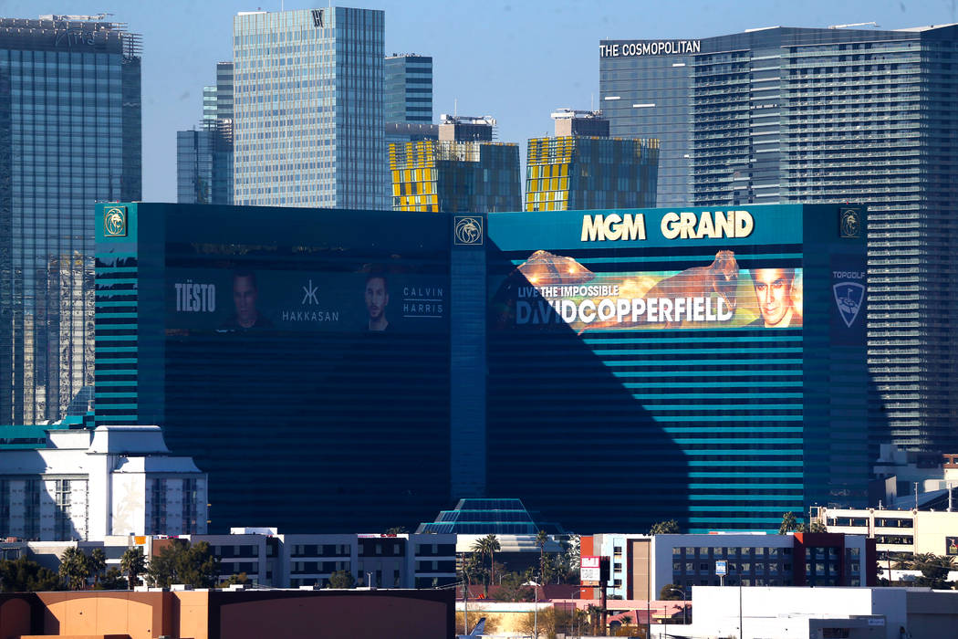 MGM Grand casino-hotel en Las Vegas el martes, 14 de enero de 2020. (Erik Verduzco / Las Vegas ...