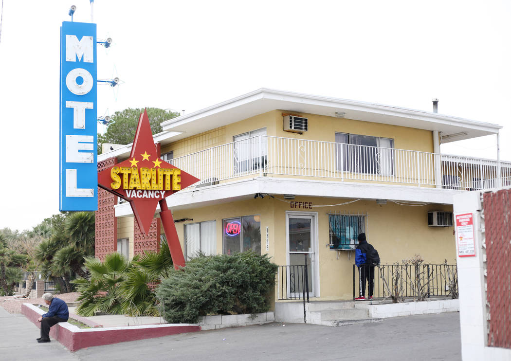 El Motel Starlite ubicado en 1873 N. Las Vegas Blvd. en North Las Vegas se muestra el lunes, 23 ...