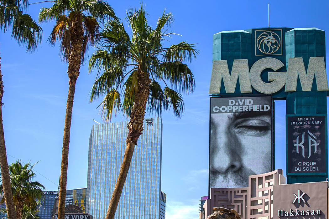 El MGM Grand el miércoles, 12 de junio de 2019 en Las Vegas. (Benjamin Hager/Las Vegas Review- ...