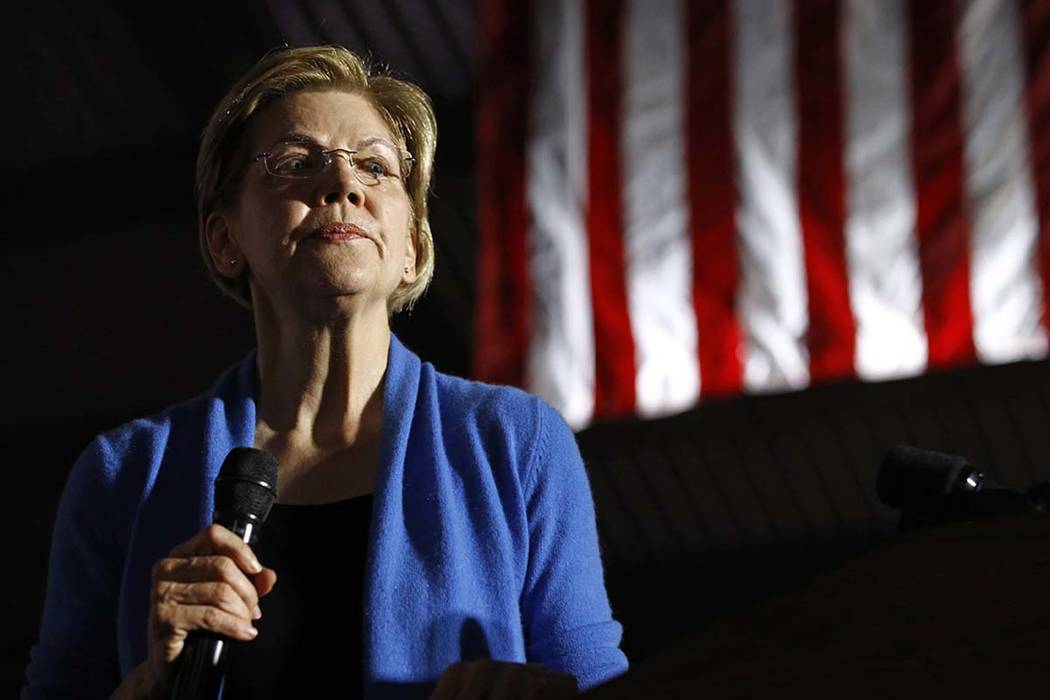 La ex candidata presidencial demócrata, la senadora Elizabeth Warren, demócrata por Massachus ...