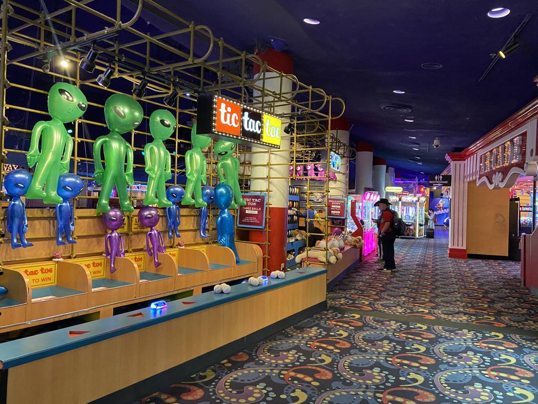 El arcade de Circus Circus fotografiado el 12 de marzo de 2020, en Las Vegas. (Rachel Aston/Las ...