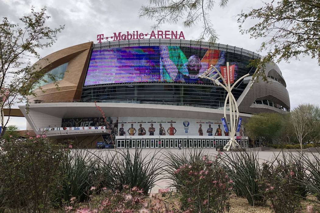 T-Mobile Arena fotografiada el 12 de marzo de 2020, en Las Vegas. (Bizuayehu Tesfaye/Las Vegas ...