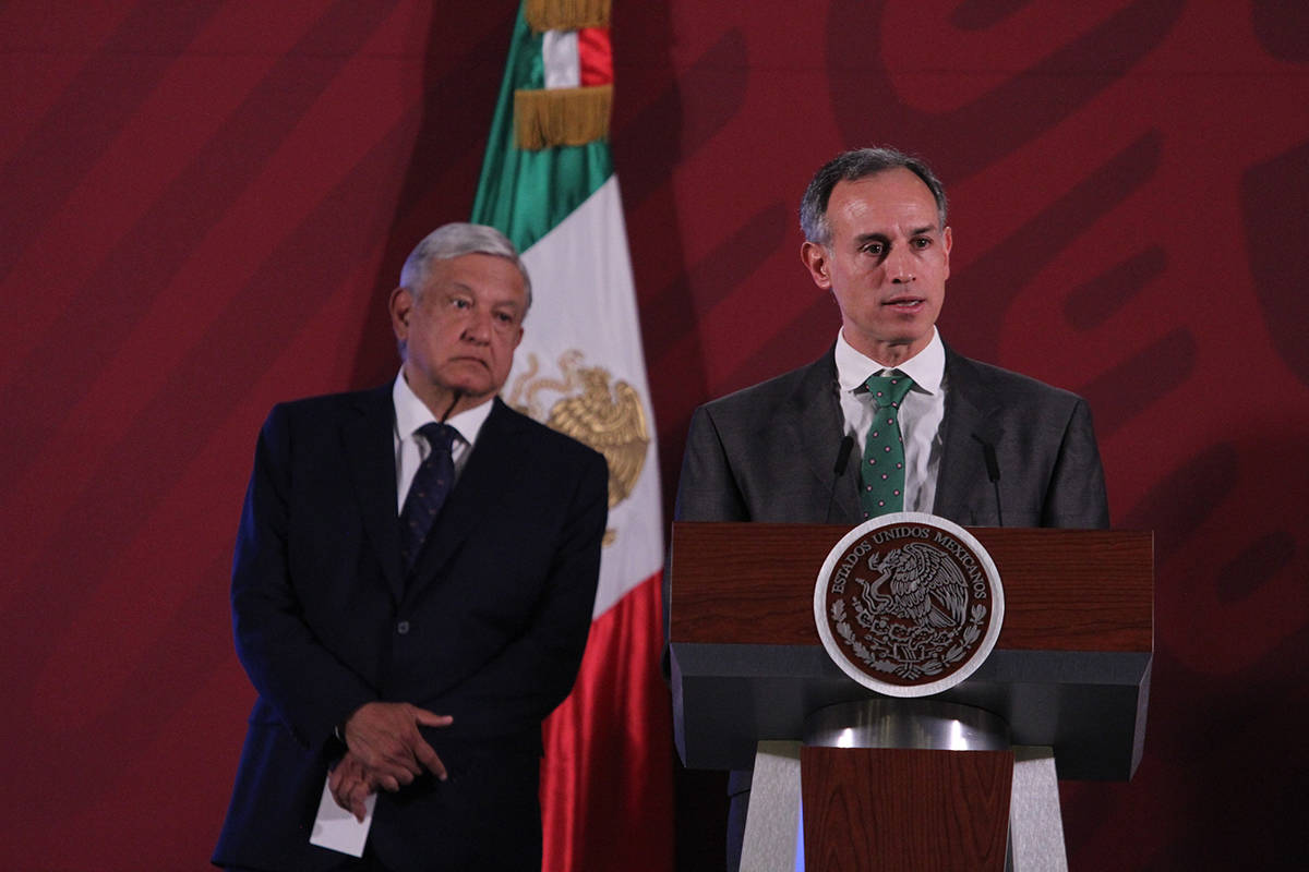 Ciudad de México, 24 Mar 2020 (Notimex-Gustavo Durán).- Hugo López-Gatell Ramírez, subsecre ...