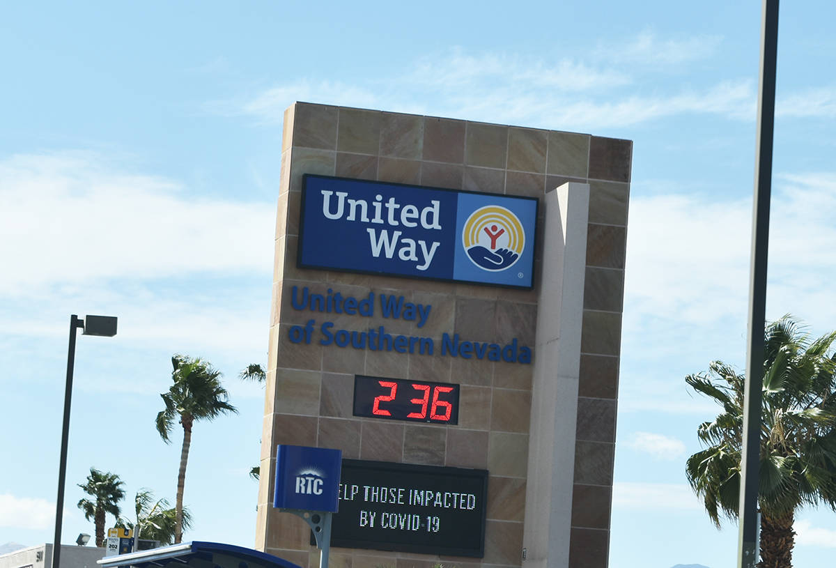 Fotografía del exterior de la oficina de United Way of Southern Nevada tomada el miércoles 25 ...