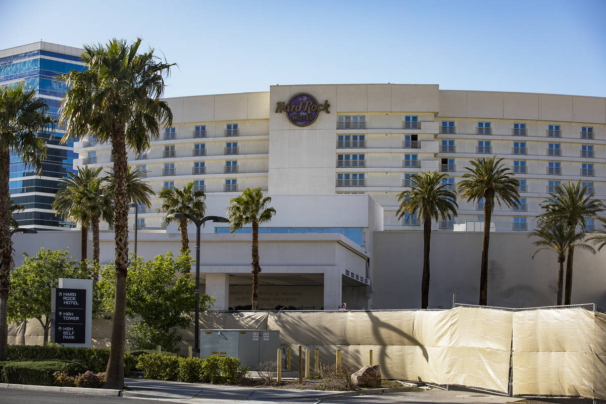 El Hard Rock Hotel de Las Vegas el lunes, 13 de abril de 2020. (Rachel Aston/Las Vegas Review-J ...