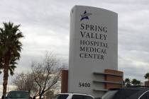 Spring Valley Hospital, ubicado en 5400 S. Rainbow Blvd. (Las Vegas Review-Journal)