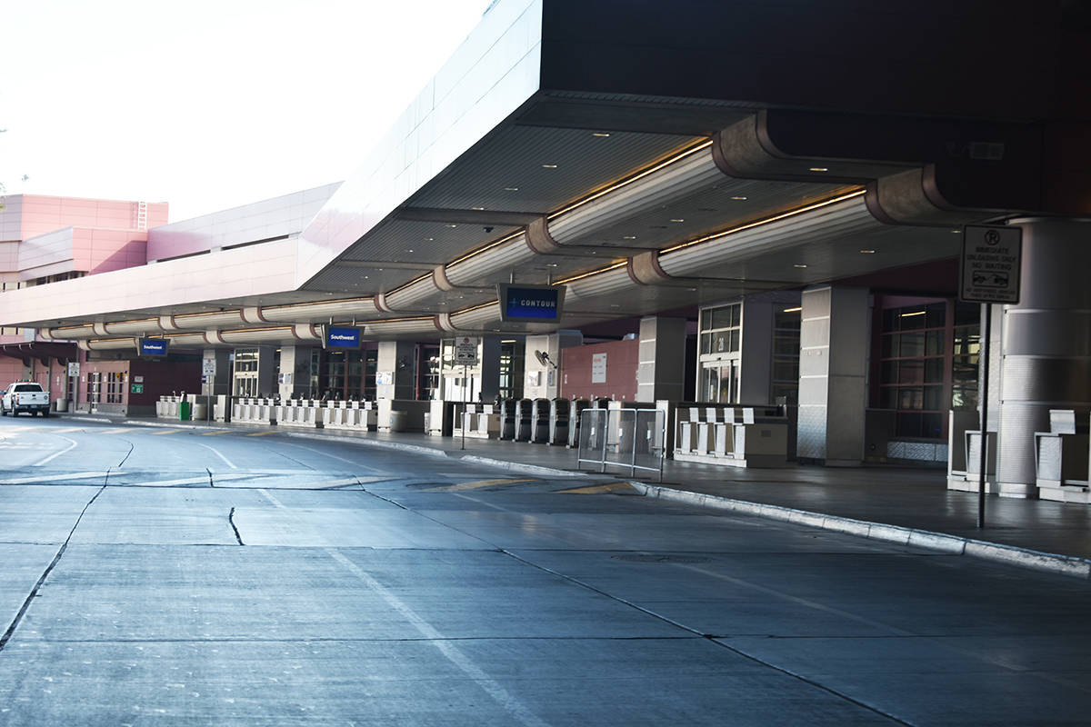 El Tiempo recorrió el Aeropuerto Internacional McCarran, el cual luce prácticamente vacío. J ...