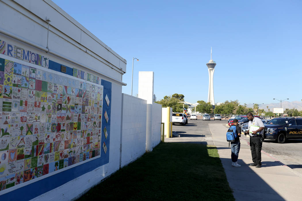 Fotografía de archivo de la escuela secundaria Fremont en Las Vegas, el martes 18 de octubre d ...