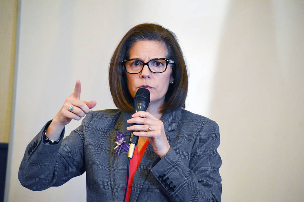 La senadora Catherine Cortez Masto durante un evento en Las Vegas. (Frank Alejandre/El Tiempo)