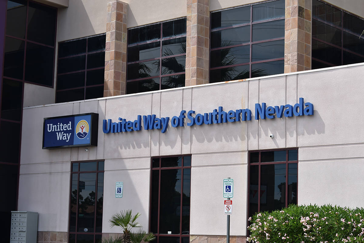 Exterior del edificio de United Way of Southern Nevada (UWSN), situado sobre West Flamingo Road ...
