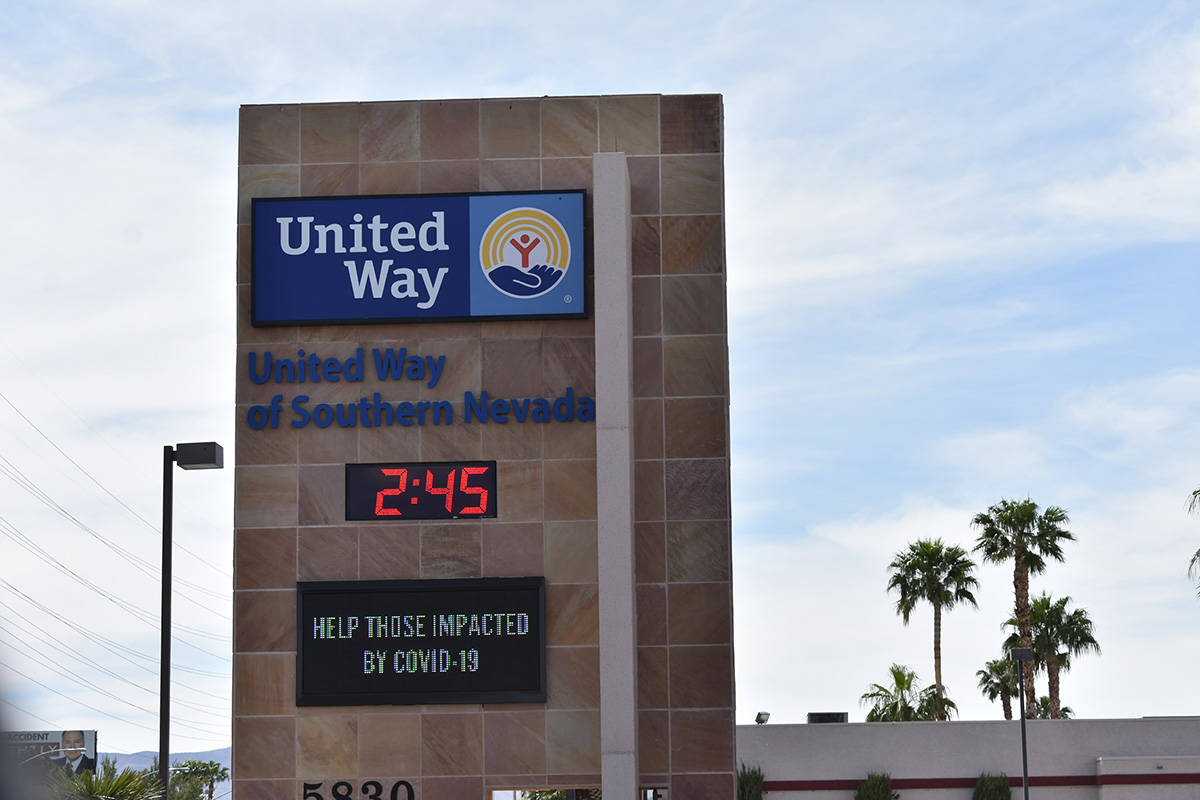 Exterior del edificio de United Way of Southern Nevada (UWSN), situado sobre West Flamingo Road ...