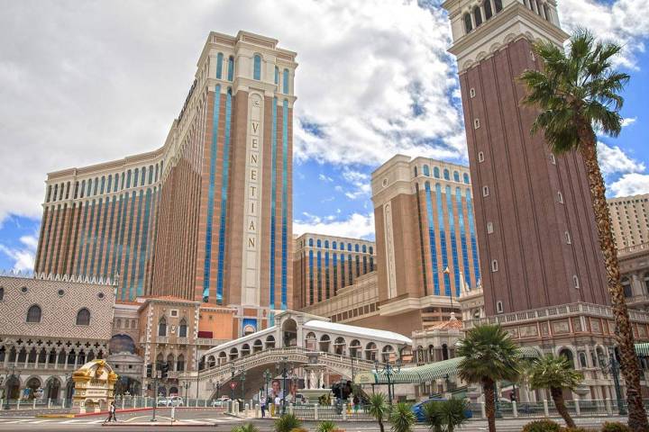 Venetian el martes, 17 de marzo de 2020 en Las Vegas. (Benjamin Hager/Las Vegas Review-Journal) ...