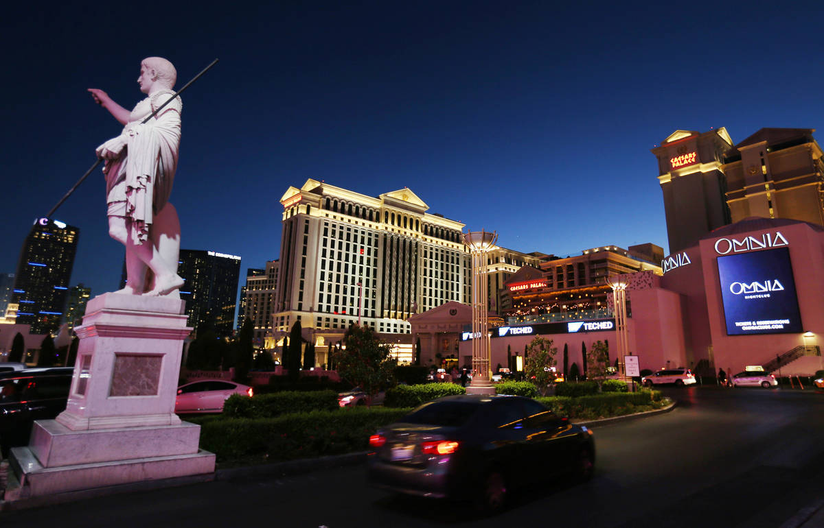 Caesars Palace en el Strip el jueves, 4 de octubre de 2018. K.M. Cannon Las Vegas Review-Journa ...