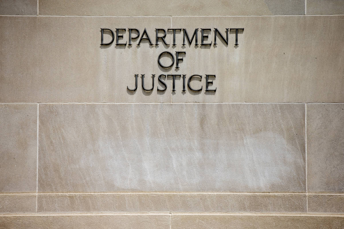 Edificio del Departamento de Justicia de los Estados Unidos en Washington. (AP Photo/Andrew Harnik)