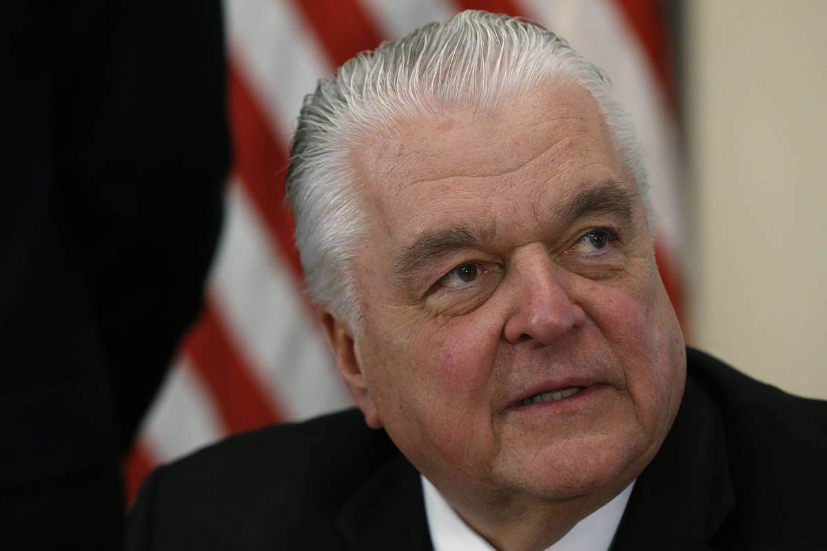 El Gobernador de Nevda, Steve Sisolak. (Cathleen Allison/Las Vegas Review-Journal)